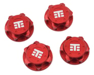 Tekno RC 17mm Aluminum "T Logo" Covered Serrated Wheel Nut (Red) (4) | product-related