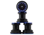 more-results: Treal Hobby Losi Mini LMT 7075 Aluminum Beadlock Wheel Set (4) (Black/Blue)