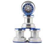 more-results: Treal Hobby Losi Mini LMT 7075 Aluminum Beadlock Wheel Set (4) (Silver/Blue)