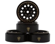 more-results: Treal Hobby Type A 1.0" 12-Hole Brass Beadlock Wheels (Black) (4) (40g)