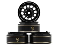 more-results: Treal Hobby Type I 1.0" Classic 12-Spoke Beadlock Wheels (Black) (4) (27.2g)