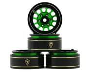 more-results: Treal Hobby Type I 1.0" Classic 12-Spoke Beadlock Wheels (Green) (4) (27.2g)