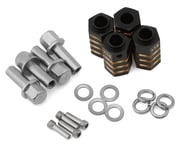 more-results: Treal Hobby Brass Extended Hex Hubs for Traxxas TRX-4 (Black) (4) (+15mm)