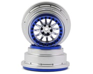 more-results: Treal Hobby Type A Aluminum Beadlock Wheels for Traxxas® UDR® (Silver/Blue) (2)