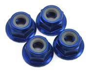 Traxxas 4mm Aluminum Flanged Serrated Nuts (Blue) (4) | product-also-purchased