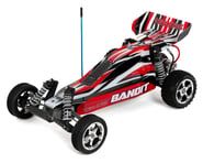 more-results: This is the Red #2 color schemed Traxxas Bandit Ready to Run 2WD 1/10 scale electric b