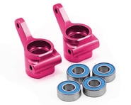 Traxxas Aluminum Steering Blocks w/Ball Bearings (Pink) (2) | product-related