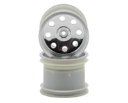 more-results: Dress up the look of your Rustler with these durable nylon wheels with a polished chro