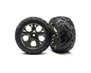 more-results: This is a set of two Traxxas Anaconda tires, premounted on black chrome All-Star nitro