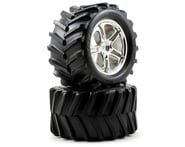 Traxxas Pre-Mounted T-Maxx Tires w/SS Split Spoke Wheels (2) (Chrome) | product-also-purchased