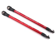 more-results: This is a set of two red aluminum push rods with rod ends attached for the Traxxas Rev