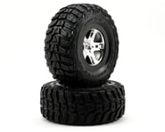 more-results: Traxxas Kumho Venture MT Tire w/SCT Rear Wheel (2) (Satin Chrome) (Standard)