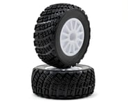 more-results: This is a pair of two replacement Traxxas Pre-Mounted Rally Tires, mounted on Rally 12
