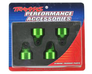 more-results: This is a pack of four optional Traxxas X-Maxx Aluminum GTX Shock Caps in Green color.