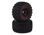 Traxxas Maxx All-Terrain Pre-Mounted Tires (2) (Black/Red) | product-related