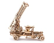 more-results: UGears Fire Truck with Ladder is a self propelled dynamic model that works like a true