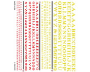 more-results: Woodland Scenics Railroad Roman Letters, Red/Yellow