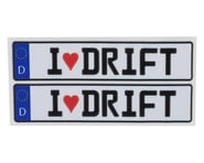 WRAP-UP NEXT REAL 3D E.U. License Plate (2) (I LOVE DRIFT) (11x50mm) | product-related