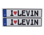 WRAP-UP NEXT REAL 3D E.U. License Plate (2) (I LOVE LEVIN) (11x50mm) | product-related