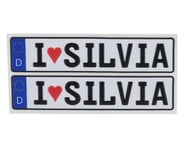 WRAP-UP NEXT REAL 3D E.U. License Plate (2) (I LOVE SILVIA) (11x50mm) | product-related