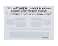WRAP-UP NEXT Precut Mask Sheet for Front Duct (Yokomo GOODYEAR ZERO CROWN) | product-related