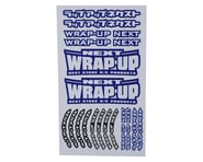 WRAP-UP NEXT Logo Tire Sticker (Blue) (Type-A) (140x80mm) | product-related