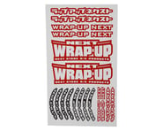 WRAP-UP NEXT Logo Tire Sticker Type-A (Red) (140x80mm) | product-related