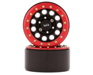 more-results: Yeah Racing 1.9" Aluminum F-RG Beadlock Wheels w/12mm Hex (Black/Red) (2)