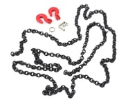Yeah Racing 96cm 1/10 Crawler Scale Steel Chain Accessory w/Red Hooks (Black) | product-also-purchased