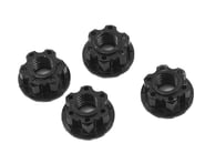 Yeah Racing 4mm Aluminum Serrated Wheel Lock Nut (4) (Black) | product-related
