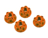 Yeah Racing 4mm Aluminum Serrated Wheel Lock Nut (4) (Orange) | product-related