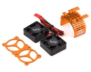 more-results: Yeah Racing Aluminum 540/550 Motor Heat Sink w/Twin Tornado Fans (Orange)