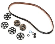 more-results: This is an optional Yokomo YZ-4 Aluminum Narrow Rear Pulley and Belt Set. This set is 