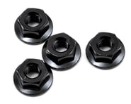 more-results: This is a pack of four optional Yokomo 4mm Aluminum Serrated Flanged Nuts, and are int