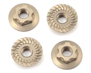 more-results: This is a pack of four Yokomo 4mm Thin Aluminum Serrated Flanged Nuts. Perfect for 1/1
