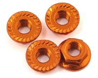 175RC Aluminum 4mm Serrated Wheel Nuts (Orange)