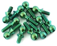 175RC Associated B74.1 Titanium Ball Stud Kit (Green) (12)