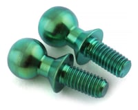 175RC 5.5x6mm Titanium Ball Studs (Green) (2)