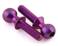 175RC 5.5x10mm Titanium Ball Studs (Purple) (2)
