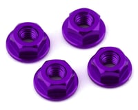 175RC Yokomo YZ-2 DTM 3.1 Aluminum Serrated Wheel Nuts (Purple)