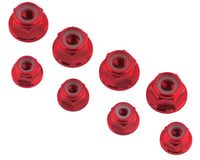 175RC DR10M Aluminum Nut Kit (Red) (8)