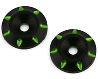175RC B6.4 Aluminum Wing Buttons (Green) (2)