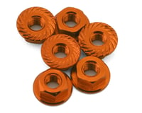 175RC Team Associated RC10B74.2D CE Aluminum Serrated Wheel Nuts (Orange) (6)