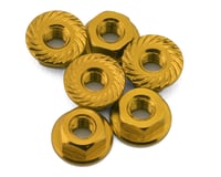 175RC Team Associated RC10B74.2D CE Aluminum Serrated Wheel Nuts (Gold) (6)
