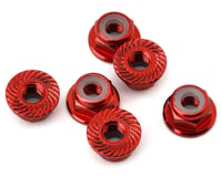 175RC Aluminum Serrated Wheel Nuts for Traxxas Slash 4x4 (Red) (6)