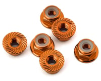 175RC Traxxas Slash 4x4 Aluminum Serrated Wheel Nuts (Orange) (6)