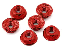 175RC Associated RC10B7 Serrated Wheel Nuts (Red) (6)