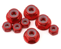 175RC Yokomo RookieSpeed RS1.0 Aluminum Nut Kit (Red) (8)