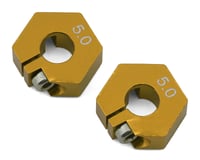 175RC Team Associated RC10B7/B7D 5mm Clamping Wheel Hex (Gold) (2)