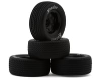 1RC Racing Pre-Mounted 1/18 Modified Hoosier Tires (Black) (4) (F/R)